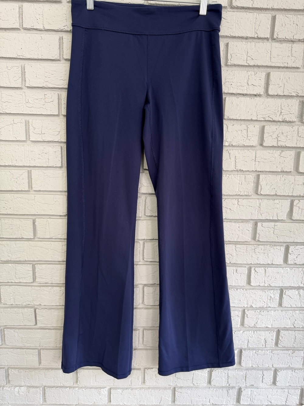 Athleta Mid Rise Leggings Wide Leg Medium Women’s Navy Blue